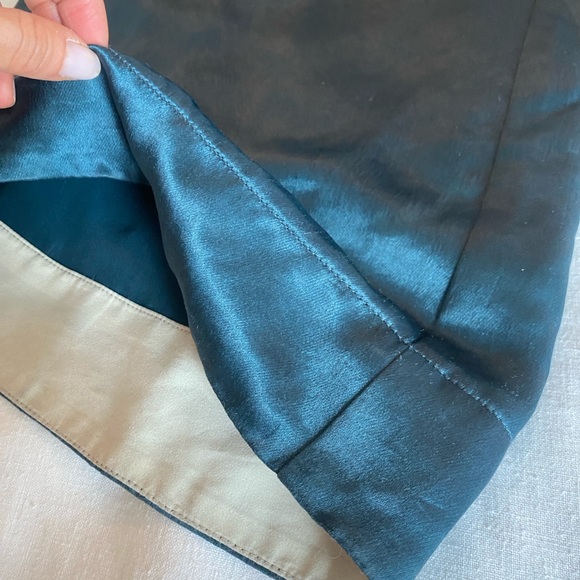 3.1 Phillip Lim Deep Teal Satin Trousers - Picture 5 of 8